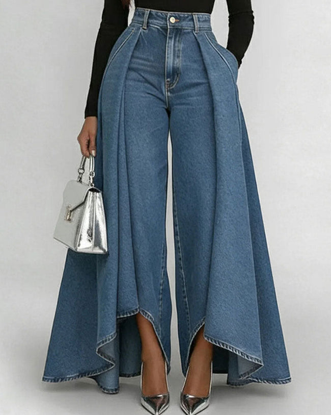 Elegant Wide Leg Trousers