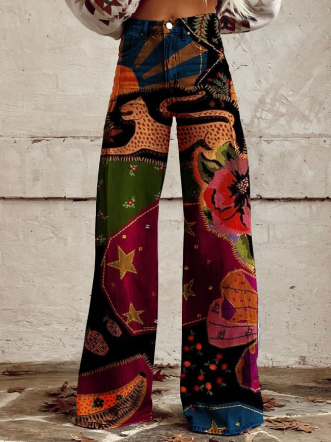 LÉNA™ - Boho Vintage Elegant and Comfortable Pants